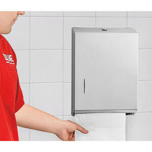 ULINE Bradly Folded Towel Dispenser - Stainless Steel
